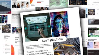 SaaS Platform Website Template |  Technology Website Builder | ScaleM5 for Mobirise