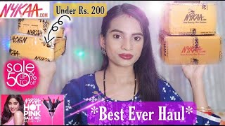 Nykaa HOT PINK SALE Haul 2021 | UNDER 200 *BEST AFFORDABLE NYKAA HAUL*|  Beauty Essentials for Girls