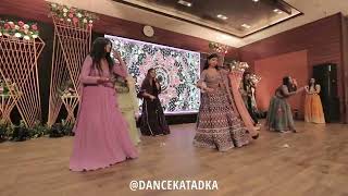 Bride & Her Squad|| Radha Nachegi || Lal Ghaghra || Sayna Sayna || Bollywood Sangeet Songs Mashup.!!