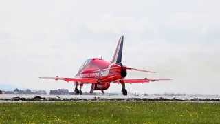 Red Arrow Take Off Anglesey RAF Valley North Wales Pilot Waving