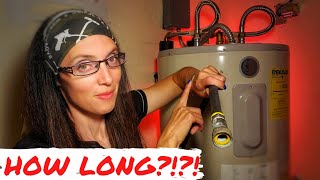 HOW TO COOL A WATER HEATER FAST BEFORE DRAINING | Cooling a 50 Gallon Water Heater | Insulation Test