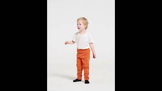 505027 L07 - Didriksons Monte Fleece Trousers, Orange Jam