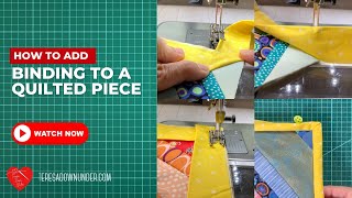 How to add binding to a quilted piece