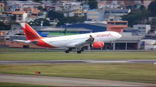 AIRBUS A330 AVIANCA BRASIL LINDO POUSO NA 27L DE GUARULHOS - SP (GRU)