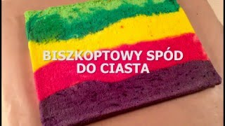 Biszkoptowy Spód do Ciasta Kolorowy