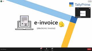 Webinar By Tally Solutions - E Invoicing in Tally