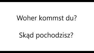 7. Niemiecki (pytania, część 2) - Polnisch (fragen, teil 2).