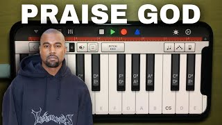 Recreating “PRAISE GOD” on Iphone using Garageband App