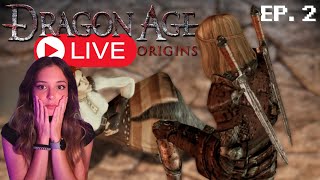 On Our Way To Becoming A Grey Warden | Let's Play Dragon Age Origins Blind Ep.2 | 🔴LIVE🔴