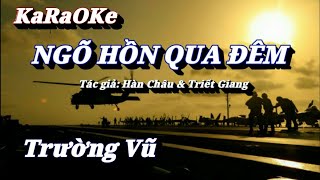 Karaoke Ngõ Hồn Qua Đêm _ Trường Vũ