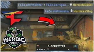 Olofmeister Perfect Nade Throw! FaZe Highlights VS Heroic - Map 2 (ESL Pro League Season 7 Europe)