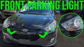 How to Replace Front Parking Light Bulb - Hyundai Tucson (2010-2015)