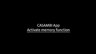 OLIGO | Casambi App: Activate memory function