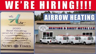 Airrow Heating is Hiring *Sponsored Post*