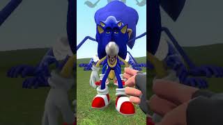 Shin Sonic the Tapes vs Shadow Super Sonic SIZE COMPARISON in Garry's Mod!