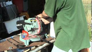 How to cut aluminum with a miter saw