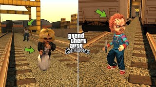 أحذرك ان تتبع الدمية المرعبة تشاكي في قراند سان أندرياس | EVER Follow Chucky in GTA San Andreas