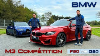 ESSAI COMPARATIF BMW M3 F80 VS G80 | YANN ET TOM LE JOSSEC