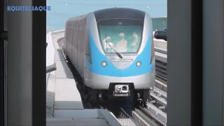 Dubaï Metro مترو دبي fully automated and driverless rail network - United Arab Emirates march 2022