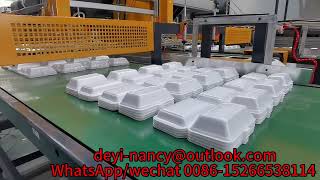 PS foam thermocol plate take away food container making machine disposable box tray production line