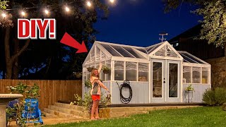 🌺 Full DIY greenhouse build 🌸 And one year update!! 🌳