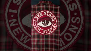 Custom I See Stars New Demons Flannel 2013 #iseestars #custom #flannel #handmade #screamo #shorts