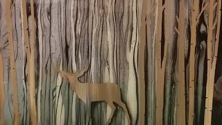 How To Stencil a Buck In Woods | Mixed Media