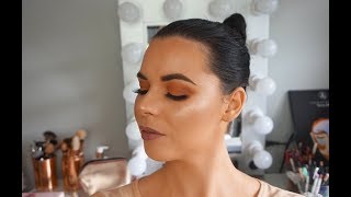 FIRST IMPRESSIONS | PEACHY MAUVE MATTE MAKEUP LOOK TALK THROUGH TUTORIAL