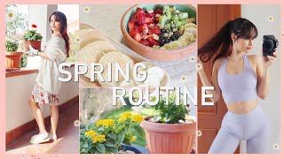 SPRING ROUTINE 🌼 Home and Garden Decor, Workout, Healthy Food *Motivational, Cozy, Productive*