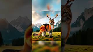 The origin of new species by AI #animal fusion #hybrids #shorts #youtubeshorts