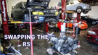 RSTI Build: Finally Swapping In The STI Drivetrain ! (EJ207, 6 Speed Trans & R180 Rear Diff)