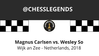 Magnus Carlsen vs Wesley So.  Wijk an Zee (NED) 2018. #chessgame #schach #ajedrez #xadrez #chess