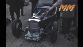 Silverstone VSCC race meeting 22 July 1961 old cine film 353b