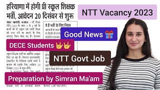 NTT Vacancy 2023 DECE Students Simran Gumber Level Up Learning