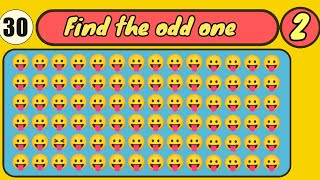 Emoji Outlier Hunt: Can You Spot the Odd One Out?😯 // Can you spot the odd one?