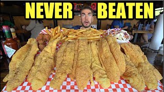 TEXAS'S BIGGEST FISH & CHIPS CHALLENGE! Unbeaten "Swimming with the Fishes" Challenge (Uncut)