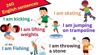 240 Action Verbs In English With Sentences | Action Verbs For Beginners | Daily Sentences