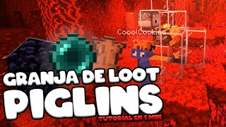 🤑 ¡LOOT INFINITO en Minecraft 1.21! 🤑 La GRANJA de TRADEOS con PIGLINS Más FÁCIL 🌎 (Bedrock y Java)