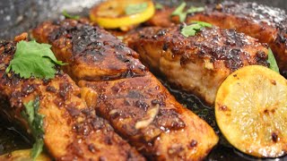 SPICY HONEY GLAZED SALMON| Easy and Quick Dinner Recipes