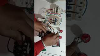 #motor#3phase DOL#starter  with auto switch#connection &#wiring openly @electricalwork510