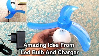 Amazing Idea From led Bulb And Charger || Reuse Old Led Bulb