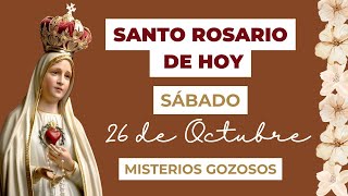 Santo Rosario de hoy Sábado 26 de Octubre del 2024 - Misterios Gozosos 🙏✝️🌷 (Versión Corta)