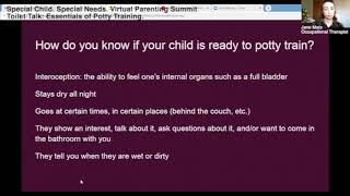 Toilet Talk: Essentials of Potty Training with Jane Metz, MSOTR,L, Licensed Occupational Therapist