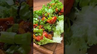 Vegan Lettuce Cups 🥬 #veganfood #veganrecipes #veganmeals #lettuce #lettucewrap