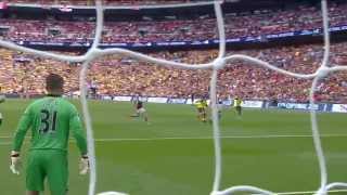 Alexis Sanchez goal for Arsenal in 2015 FA Cup