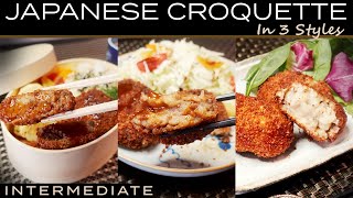 Japanese Meaty Potato KOROKKE in 3 ways!