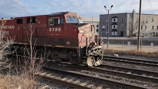 CPKC Intermodal Train passing through Sudbury March 30th 2024