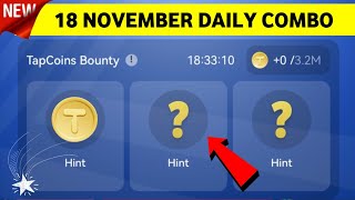 18 November TapCoin Daily Combo Today | TapCoin Daily Bounty 18 November