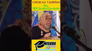 Tausiyah KH.A.SJINQITHY DJAMALUDDIN Dalam Acara Wisuda SMA ISLAM AL FATTAH