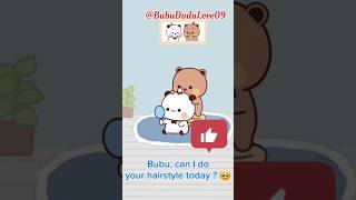 Dudu n bnaya bubu ka hairstyle 😍 #bubu #dudu #cute #hairstyle #bubududulove09